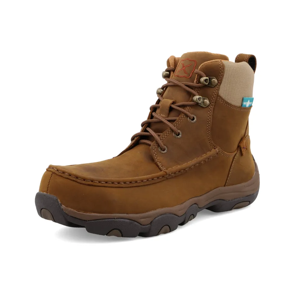 Twisted X 6″ Work Hiker Boot Distressed Saddle